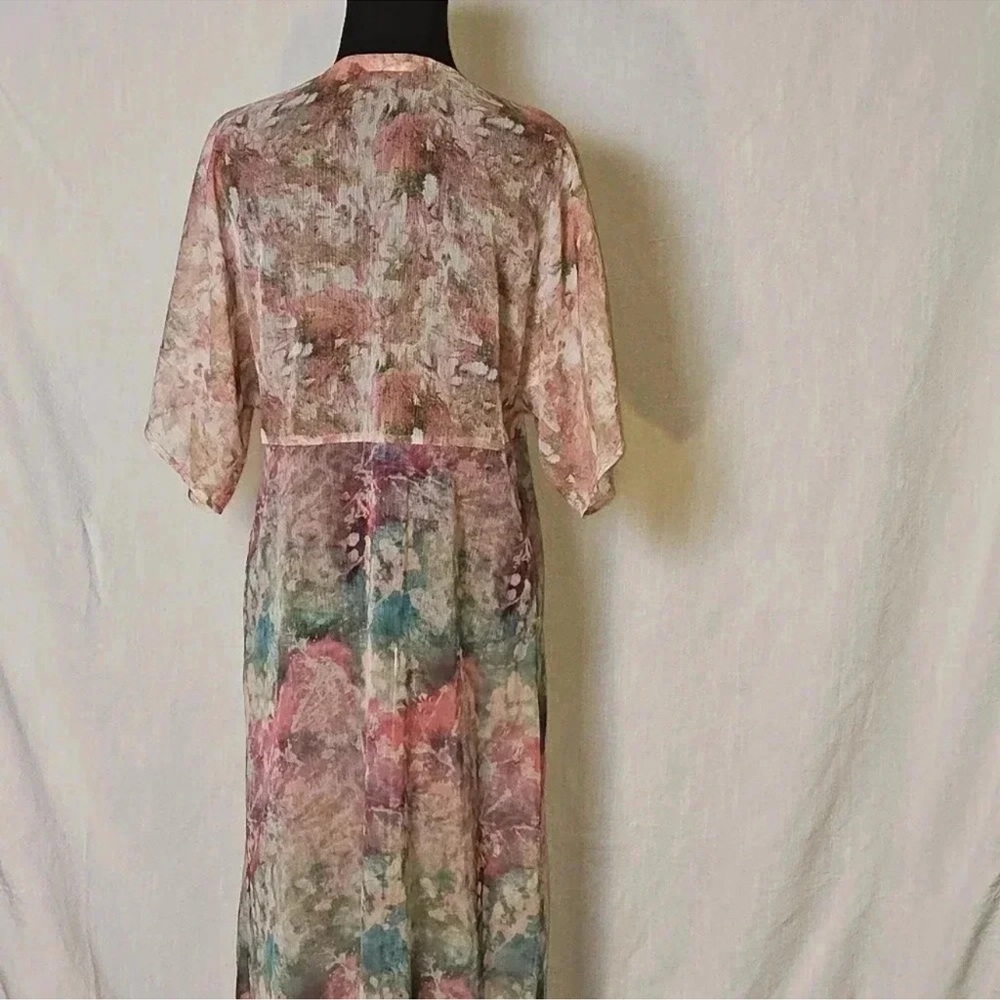 Soft Surroundings Multicolor Floral Topper / Kimono - Picture 5 of 7